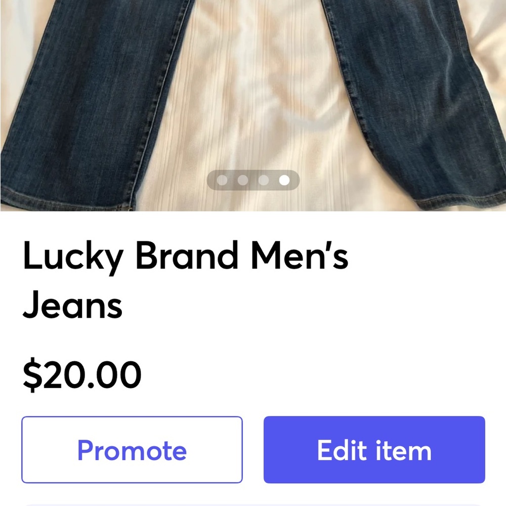 Lucky Brand Blue Straight Jeans Versatile Style